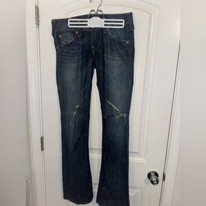 True Religion Low Rise Flare Jeans size 28 RN# 112790 CA# 30427